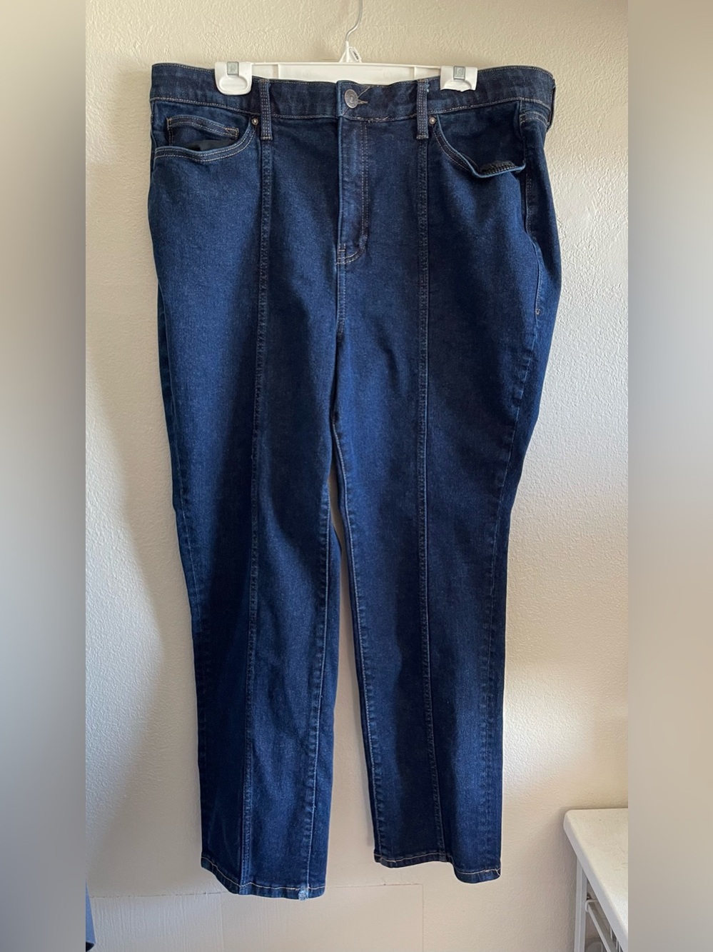 LuLaRoe Straight Leg Seamed Denim Size 38